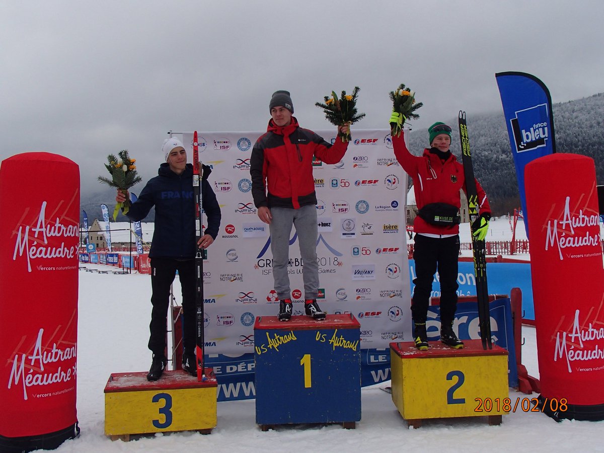 ReportersUNSS's tweet photo. ISF Wintergames Grenoble 2018!!
Podiums Ski Nordique sur Autrans @unss @ISFsports #ISFwintergames https://t.co/j9K2dNALvJ