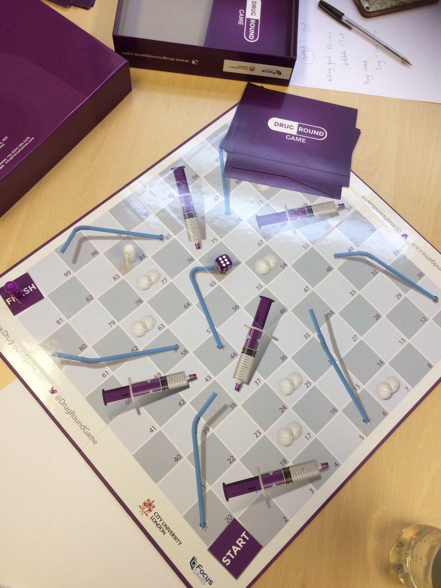 RCHT_PreReg's tweet photo. Learning is fun! Beth won drug round snakes and ladders! @LiamDotKelly https://t.co/dMzD7Np4kV