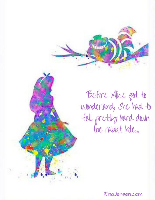 Who follows a Rabbit down a hole?

The FEARLESS