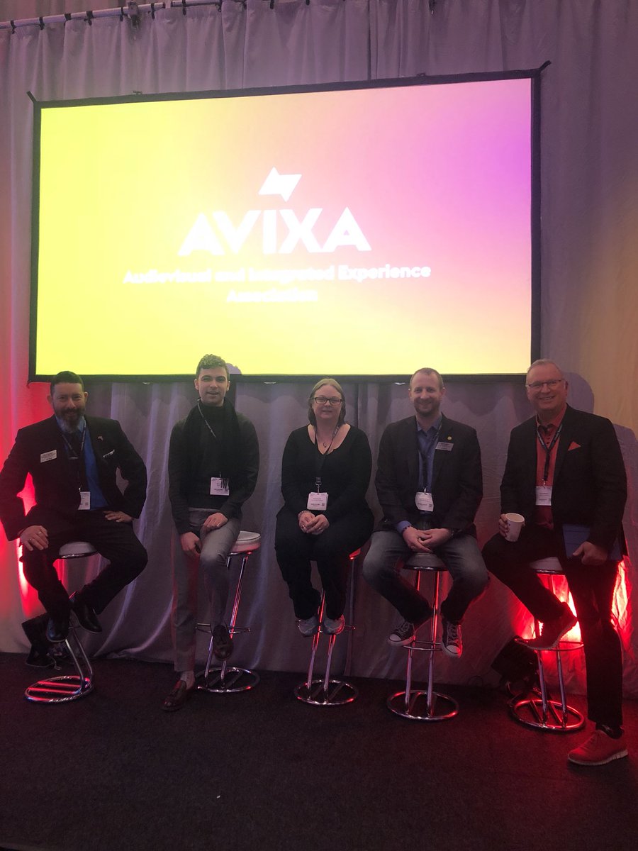 GREAT panel on the Evolving Design Discipline and how we, as AV professionals need to look at future projects to create a better user experience. <a href="/jeremy_caldera/">Jeremy Caldera</a> <a href="/brockmcginnis/">Brock McGinnis</a> <a href="/AVChrista/">Christa Bender</a> <a href="/101babich/">Nick Babich</a> <a href="/AVIXA/">AVIXA</a> #ISE2018