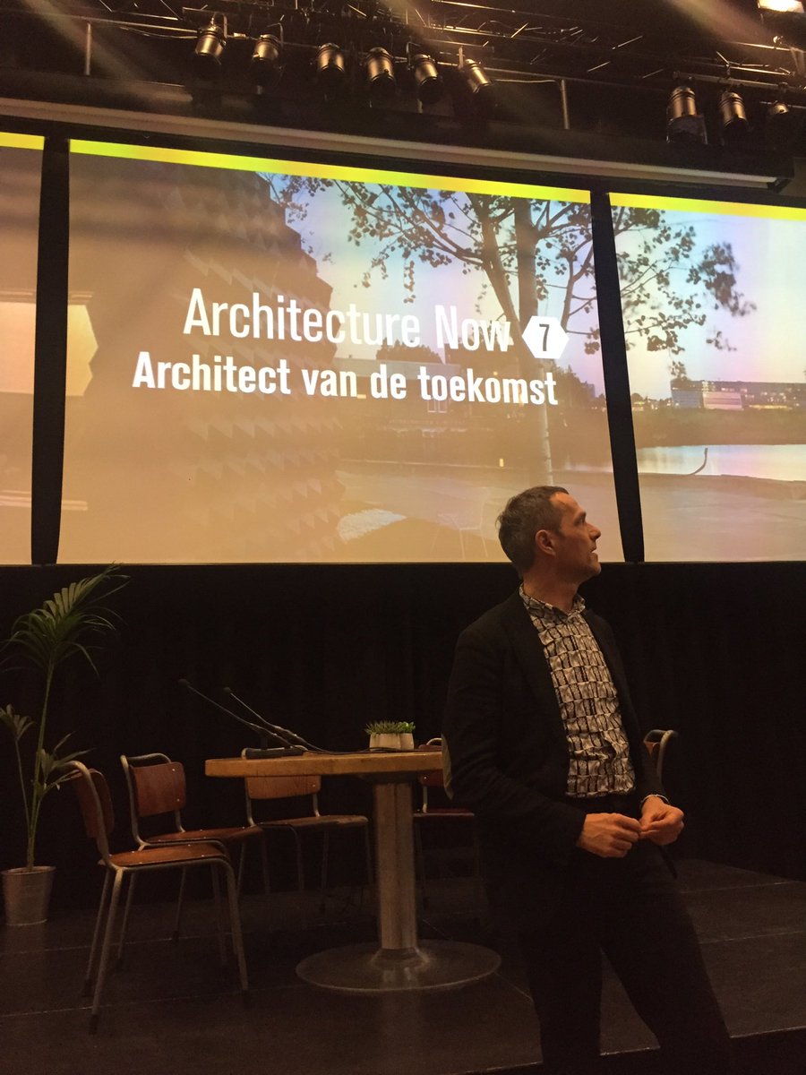 BNA_nl's tweet image. Warming up @FredSchoorl voor #ArchitectureNow @De_Zwijger straks, 260 aanmeldingen