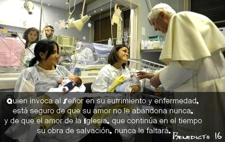Quien invoca al Señor en su sufrimiento y enfermedad, estás seguro de que su amor no le abandona nunca.