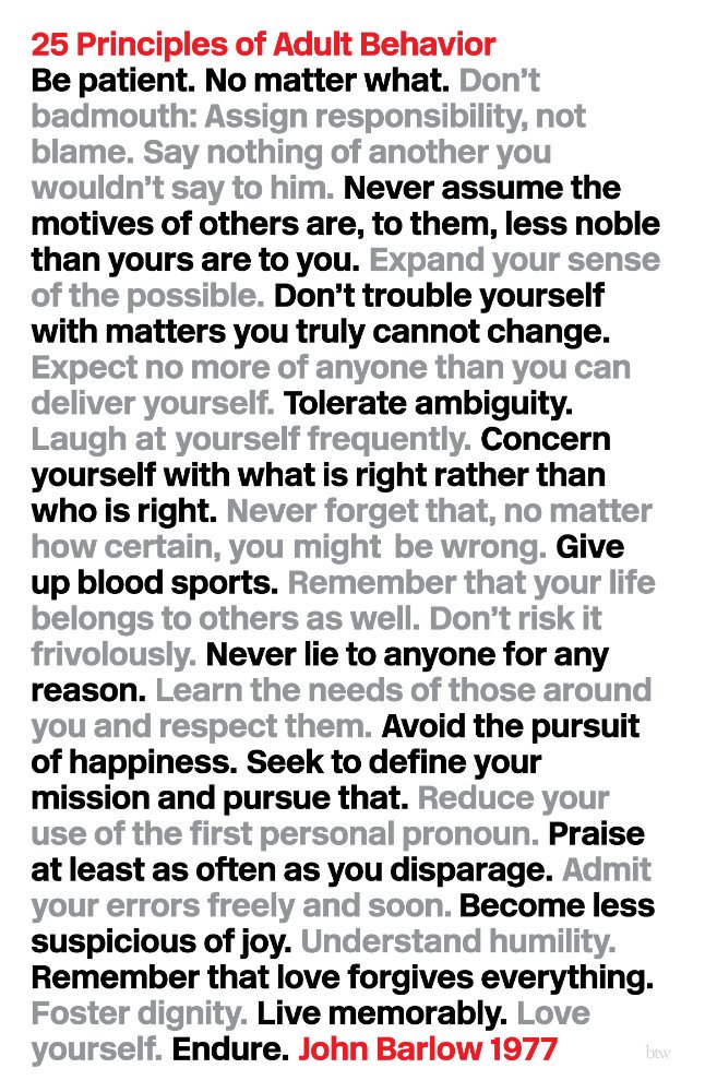 Rest in Peace John Perry Barlow. Thank you for the timeless wisdom.