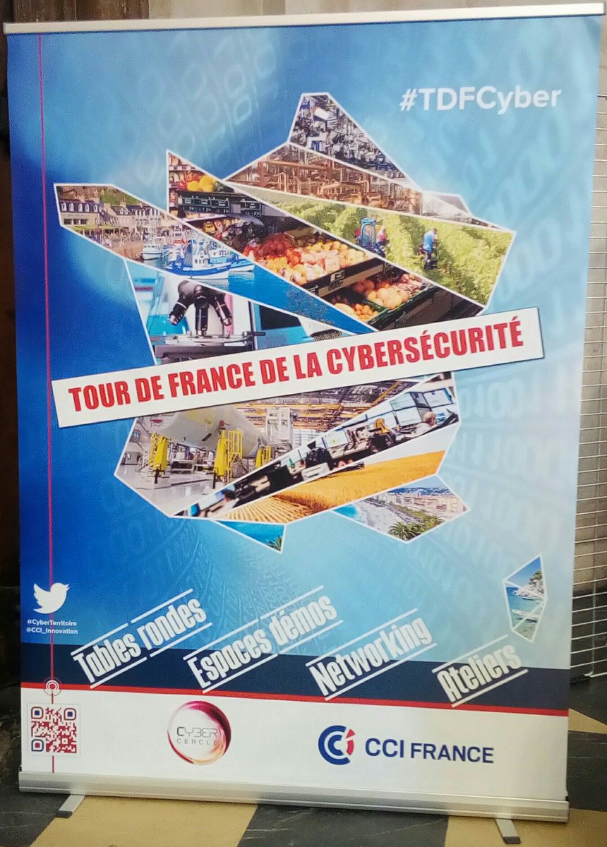 Alain_Khemili's tweet photo. Tour de France de la #Cybersécurité @CyberCercle @ccifrance : les #Scadays à Lyon c'est fini, rendez-vous le 21 mars à Pau @CCIPauBearn ! #TDFCyber https://t.co/I0TgQgGCcO