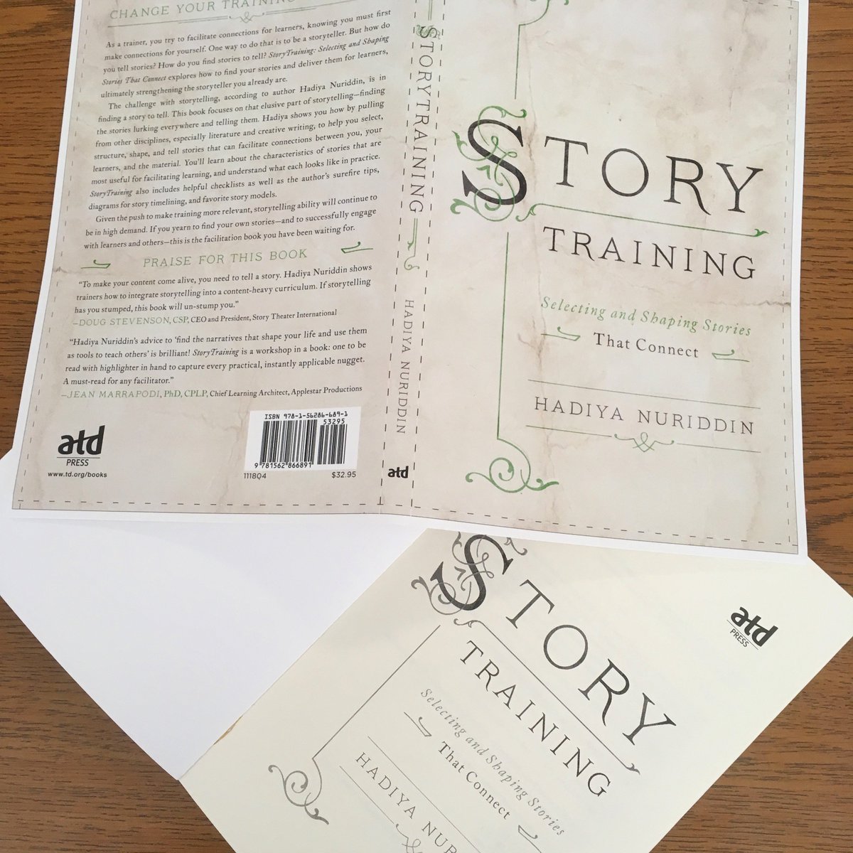 atdpress's tweet image. Oh don't mind us, just checking the #printerproofs of the gorgeous #StoryTraining by @HadiyaNuriddin coming to you from #ATD press in March! 😍😍td.org/storytraining @atdlearndev