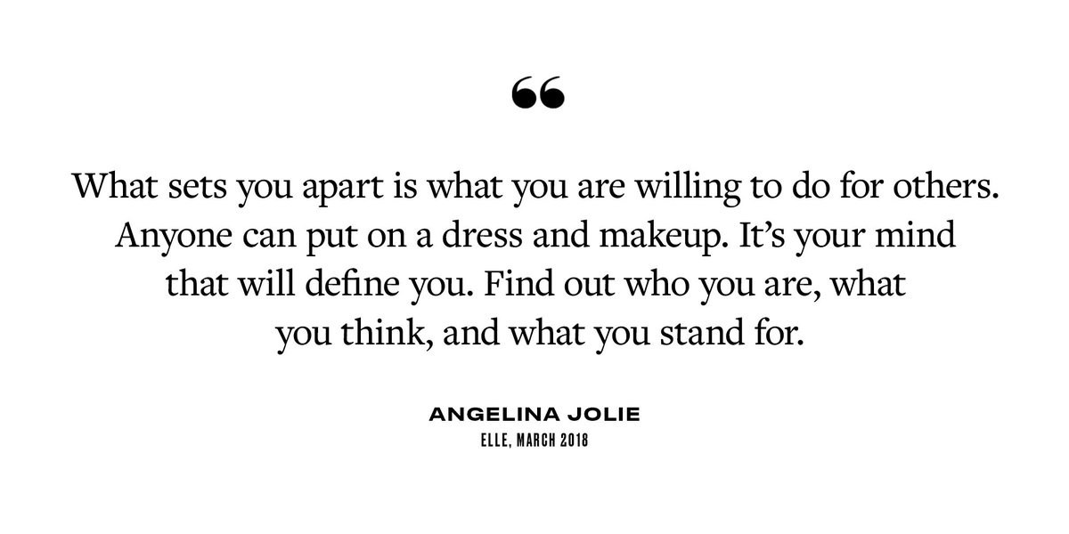 What Angelina Jolie tells her daughters. Click for more from our full March cover interview: ellemag.co/KqTI5lw
