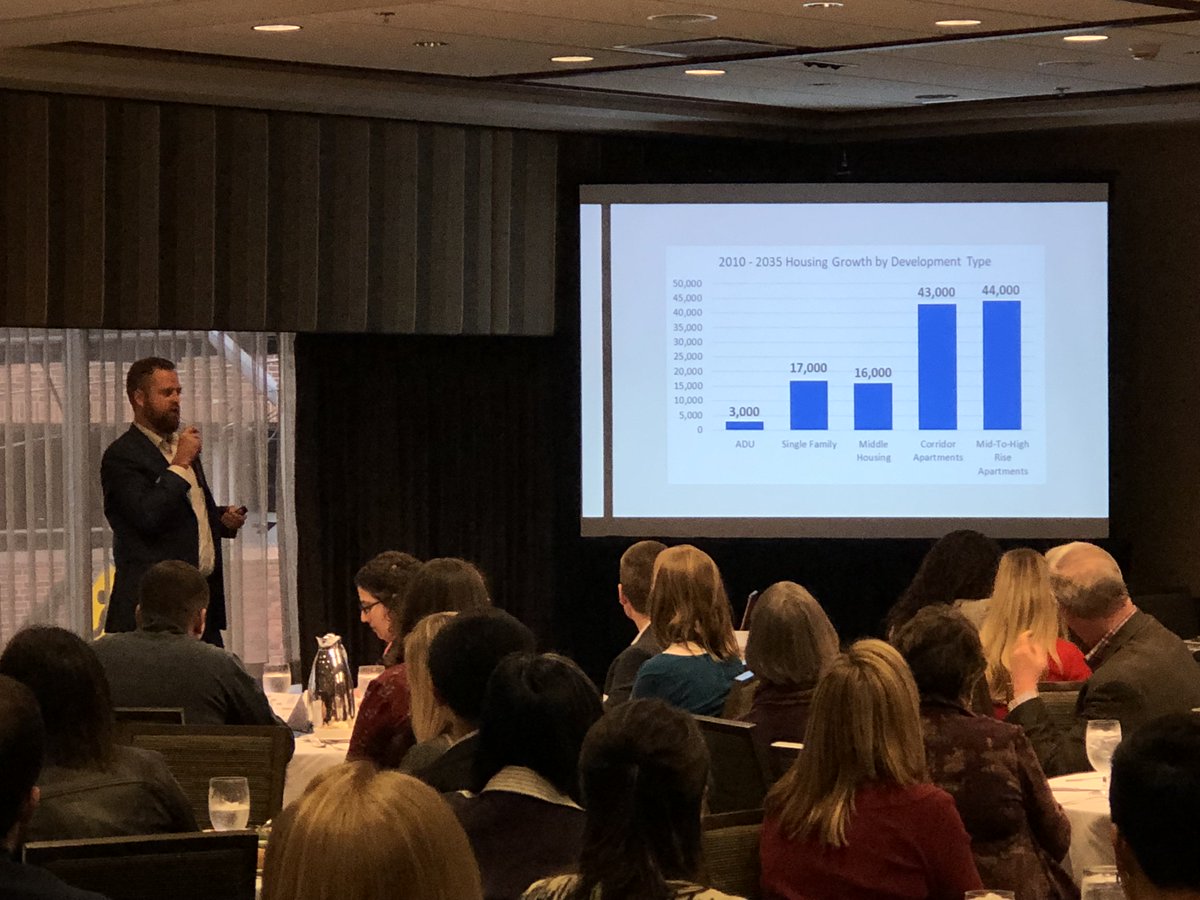 CREWpdx's tweet photo. Scenes from @CREWpdx's Inclusionary Housing program. 
Thank you Alisa Pyszka of Leland Consulting @LCGPDX for Moderating and Tim O'brien with Urban Asset Advisors, Mike Kingsella of Holland Partners and LOCUS, and Tyler Bump of City of Portland @notifypdx for speaking. #housing https://t.co/dM7YqpycGE
