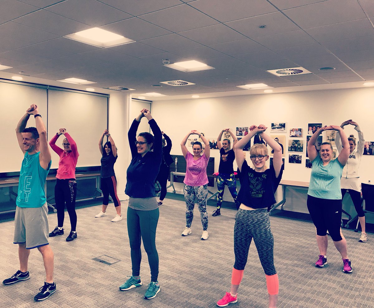 amanda_yh's tweet photo. First #Zumba session from the #eracwellness committee! Thanks Mark 💃 #lotsoffun #eu99 #fitness #wellness #healthandwellness @gradu8recruiter https://t.co/Wj3uIjZcJ4
