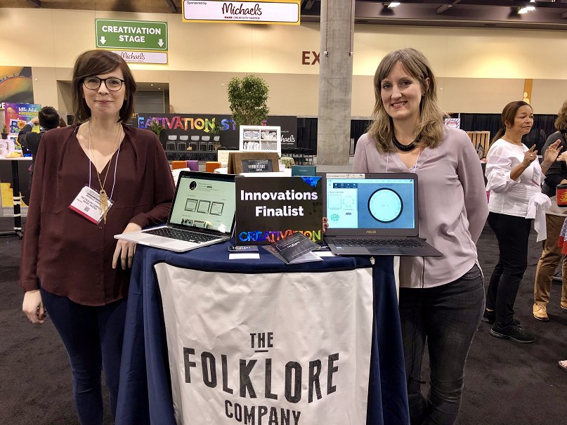 AFCI_Global's tweet photo. The Folklore Company launched with the vision of making #embroidery accessible to more people by delivering an inspiring website where people can design a personal cross-stitch pattern. Learn more about their experience exhibiting at #Creativation18. https://t.co/FkudgAaeA9 https://t.co/hpHoDuZiH3