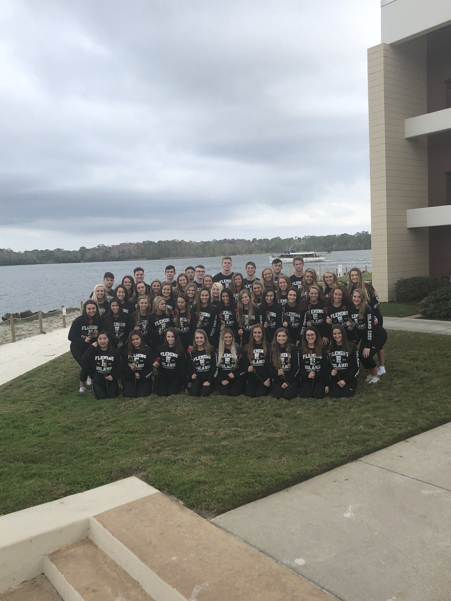 The Island has arrived at UCA Nationals...ready to be #oneisland 💚💛