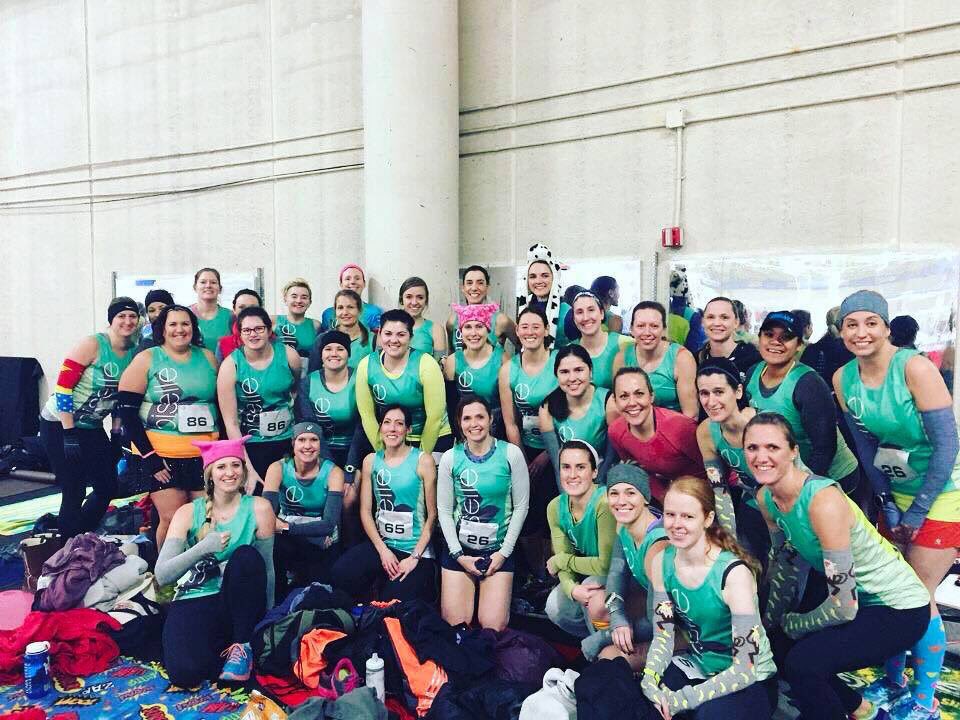 VoleeWi's tweet photo. #tbt to last year’s Pettit Relays. It is #flyfaststaywarm18 again this weekend! #fortyfierceflyers take it to the track for 948 laps! Follow @voleewi on Insta &amp; Twitter as some our relay members take over our social media &amp; also follow #flyfaststaywarm and #flyfaststaywarm18 https://t.co/e3vWc3fmL7