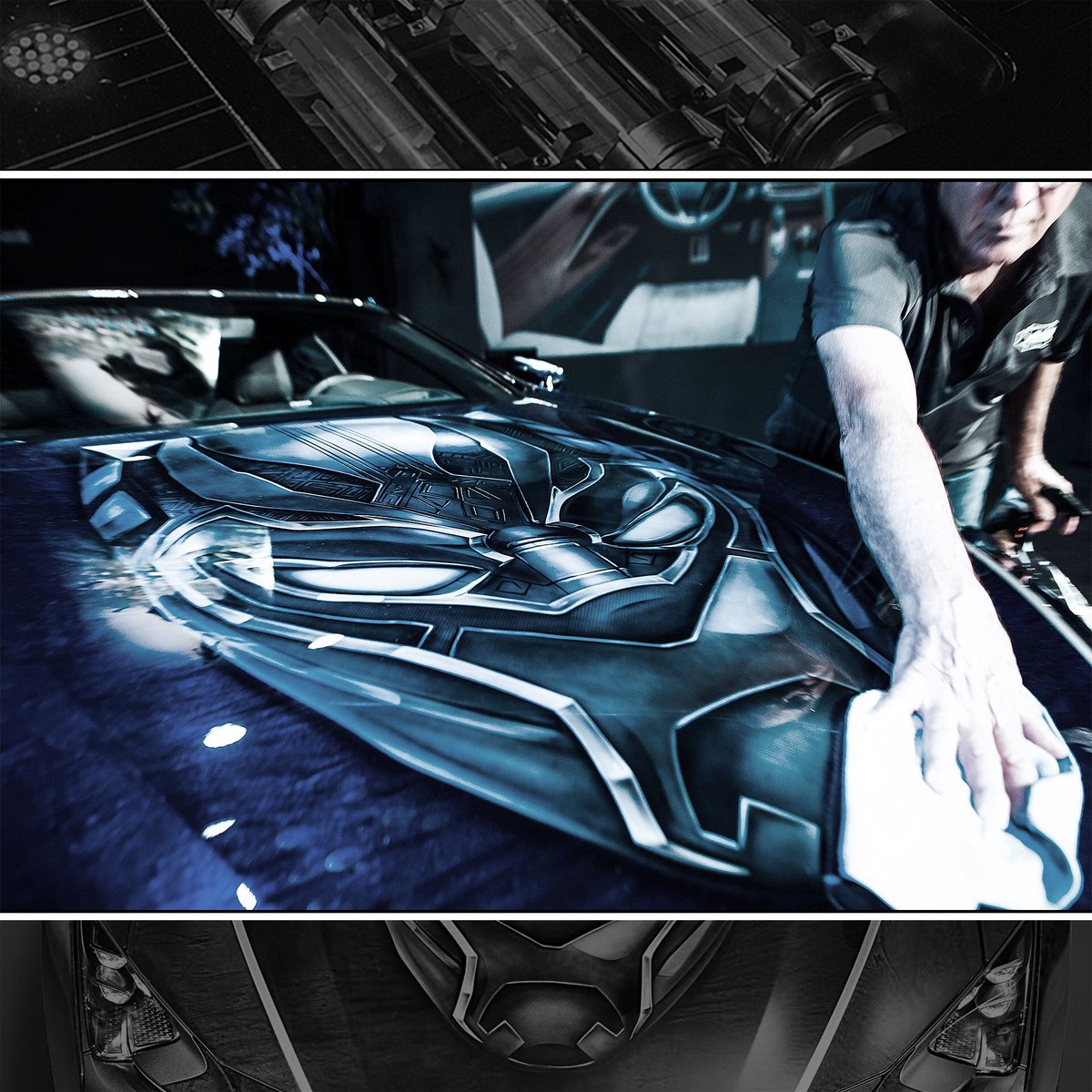 officialwcc's tweet photo. Tuesday's #InsideWestCoastCustoms customized #lexus for #blackpanthermovie keeping the artwork fresh #WestCoastCustomsCarCare #WCCCarCare. https://t.co/SvVjjK6xGD