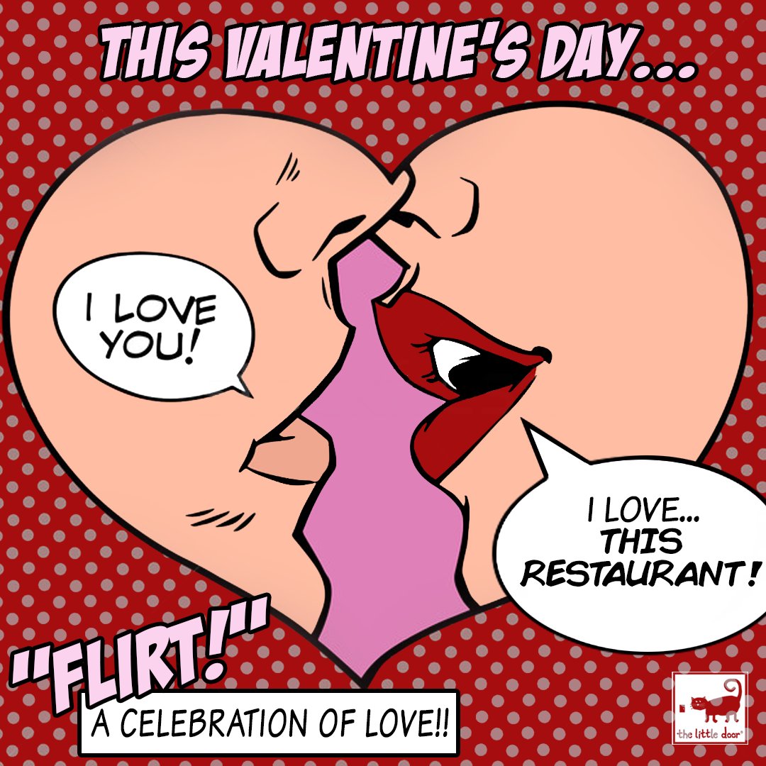 Our Valentine's Day dinner party, "FLIRT" is less than a week away! 💕 Find out why we're the most romantic restaurant in LA &amp; show that special someone what #ValentinesDay is all about! 💘 Call 323.951.1210 now to reserve your seat now! Xx #SeeYouInside 🚪 #TheLittleDoor