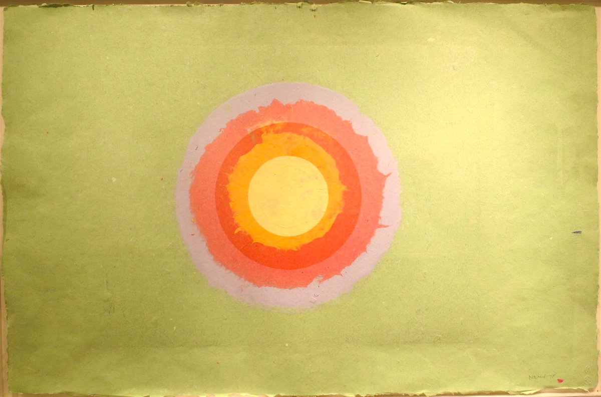 hirofineart's tweet photo. #ClementGreenberg, the prominent art critic, proclaimed in 1960 that #KennethNoland (and Morris Louis) were the rightful successors to #JacksonPollock and #WillemdeKooning.  https://t.co/VKW3cgWjRf https://t.co/5MUJ4aOhMS