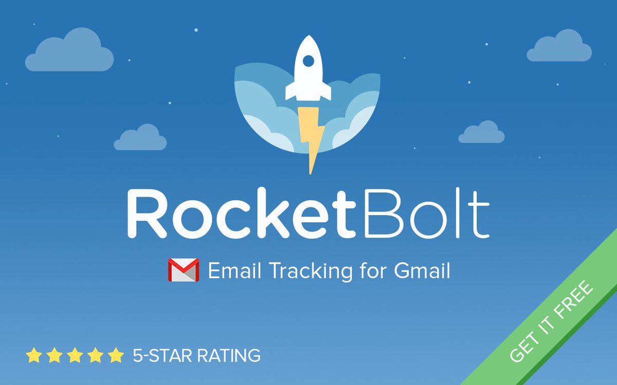 Like email productivity? Use Gmail? Get RocketBolt’s free email tracking:  bit.ly/1WhboGF  #Chrome