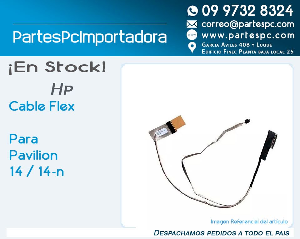 partespc's tweet image. Envíos 100% seguros a todo el país 
#Cable #HP 
Para Pavilion 14 / 14-n ☎ bit.ly/PartesPC #PartesPC