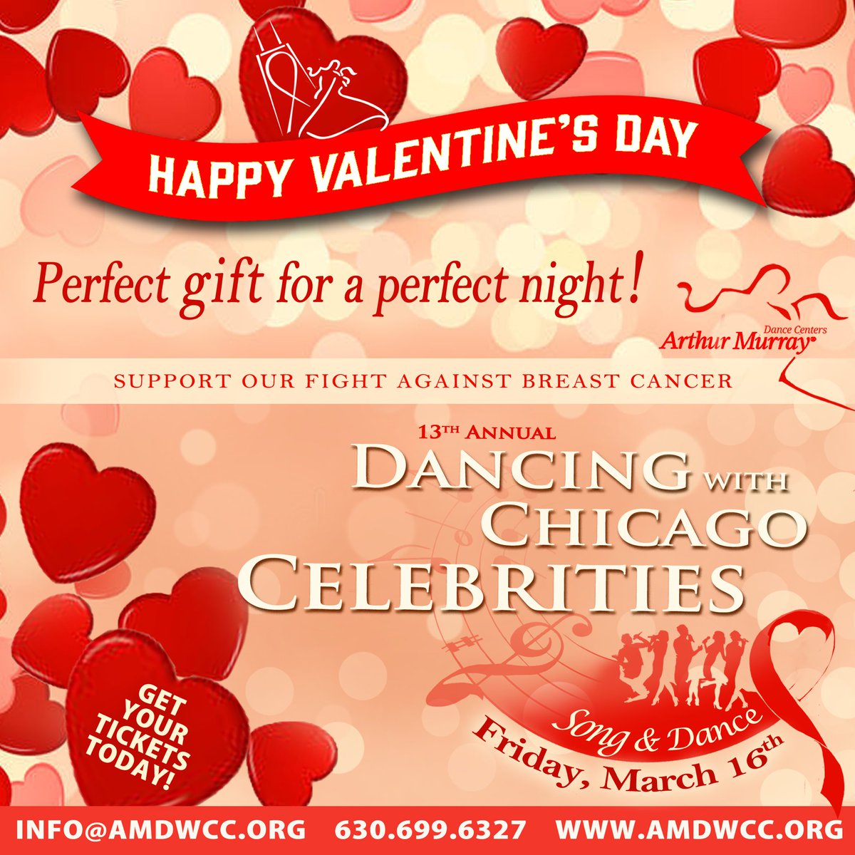 Why not “couple” the Perfect Valentine’s Gift of  with a great cause! ❤️🎁 #ValentinesDay #greatgifts #giftideas #datenight #greatcause #savingsecondbase #nightout #tickets #thingstodo #Chicago #DWCC #ArthurMurray #uniquegifts  amdwcc.org