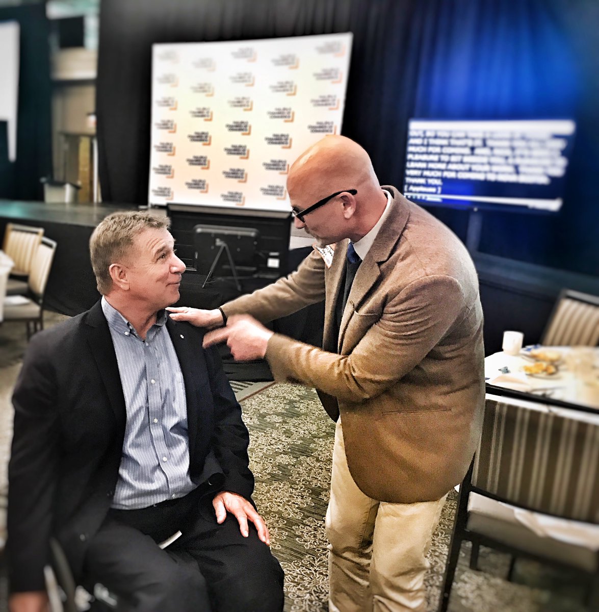 TEAMWork1997's tweet photo. Amazing lunch with Rick Hansen today! Truly inspirational! #inclusion #accessibility #HCCAccess @TEAMWork1997 @NSLAE @theNSCDA https://t.co/n3P85lDbLA