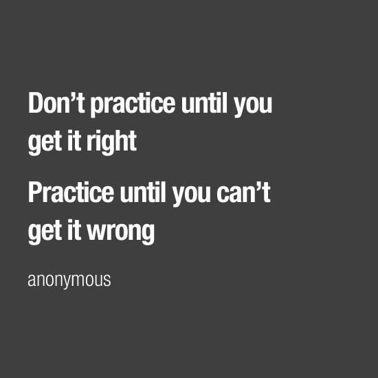 loudlearning's tweet photo. Practice...until you can't get it wrong! #edchat https://t.co/S8FddaT1wN