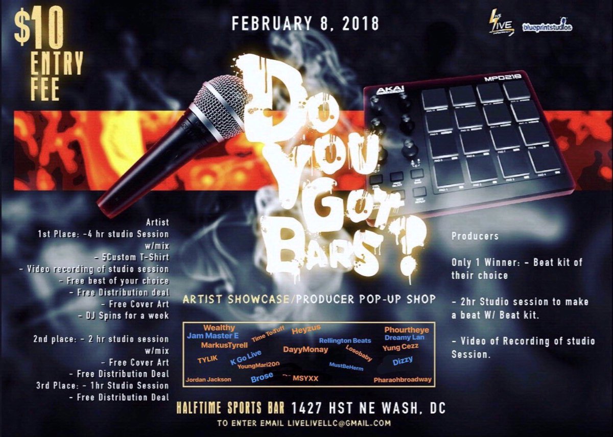 Money2Wealthy's tweet photo. @iamDJCotton
Tonight
Anybody Looking For Me Can Find Me Here π₯π―π₯π―π₯π₯π₯π₯
#Wealthy
#DoYouGotBars
#Competition #DMV
#DMVnextUP #DMVtop10 https://t.co/fABWPElgmB