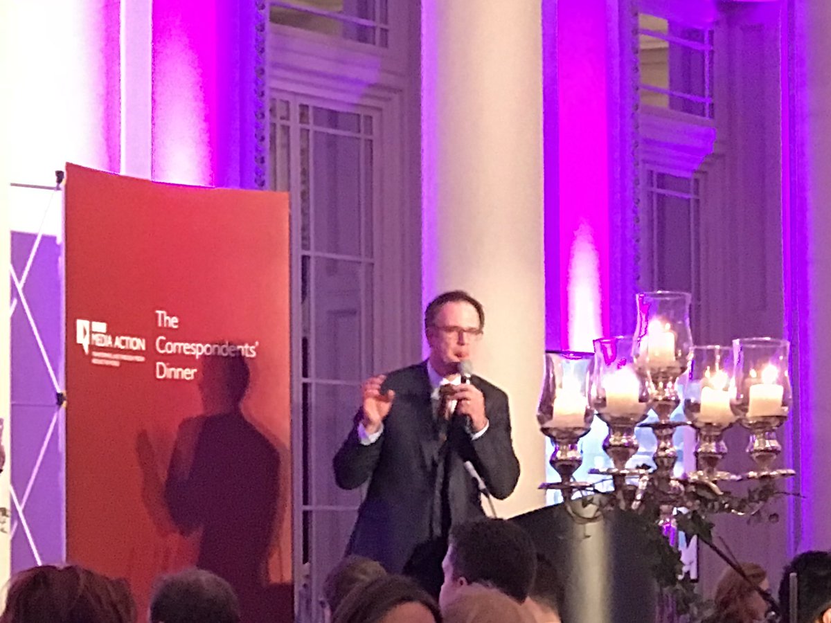 AFCBells's tweet photo. Match of the day bid #correspondentsdinner #bbcmediaaction #thejeremyvine https://t.co/Zt5gJQGVd3