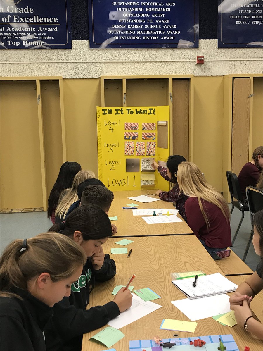 PJH49ers's tweet photo. Math night at Pioneer!  Thank you to the Cal Poly students and Professor Gracie for coming out and working with our kids! #mathisfun! https://t.co/IneBs8rJpN