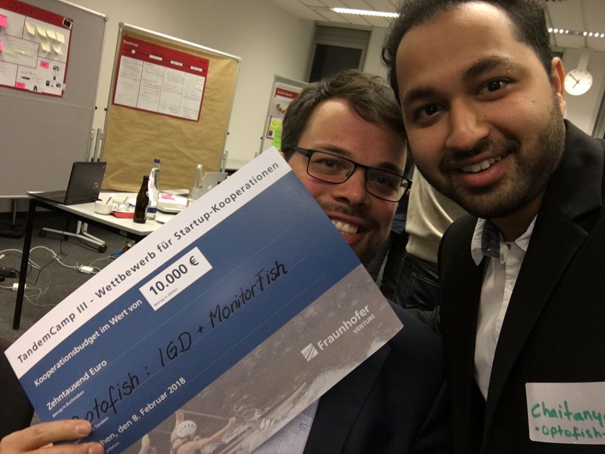 And we are the winners at #tandemcamp #Fraunhoferventures  in Munich