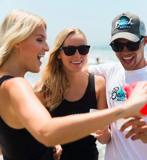 Friends helping friends...drink Whiskey. #BeachWhiskey #BeachIt