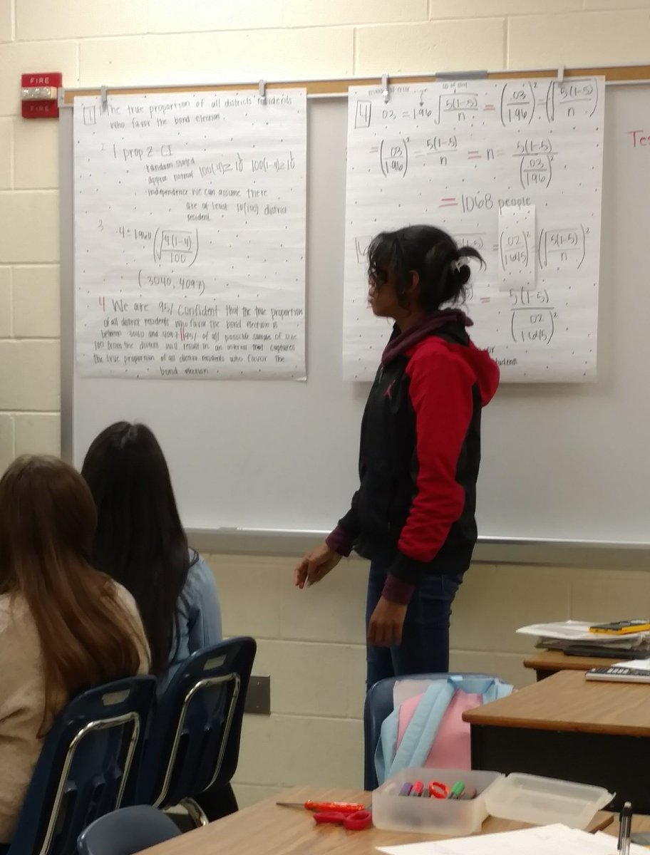 Mr_Ligatti's tweet photo. Gallery walk review for unit test on inference for proportions in #APStatistics #BethU @lcbirdprincipal https://t.co/Xim6BmmvYk