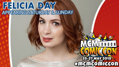 MCMComicCon's tweet photo. Hi Felicia! @feliciaday is taking time from hunting demons (Supernatural),  farming for XP (The Guild), and being generally epic, to share her stories with us at MCM London Comic Con! #mcmcomiccon

INFO: https://t.co/aJXvYDumRa https://t.co/ztW8wGW8mO