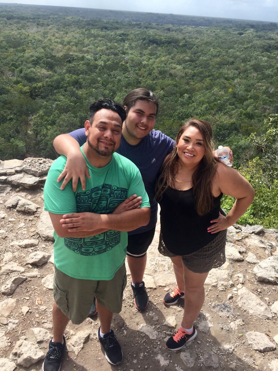 SuzetteAmaya's tweet photo. Great Start To 2018 Climbed #COBA #PYRAMID #Mexico With @DjStaniml And My Son Josiah 💓I’m Ready To Go Back To #PlayaDelCarmen ☀️🌴💋 https://t.co/XElsfpFtMV