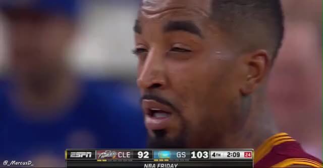 JR Smith looking around the Cavaliers locker room tomorrow morning