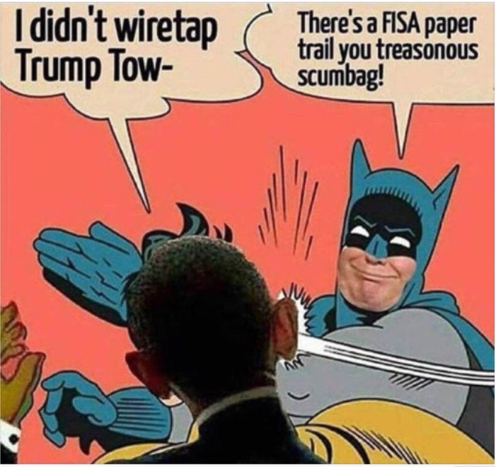 StrokerAce90's tweet photo. #BatmanTrump vs #Obamagate. https://t.co/MN3AJlbXUe