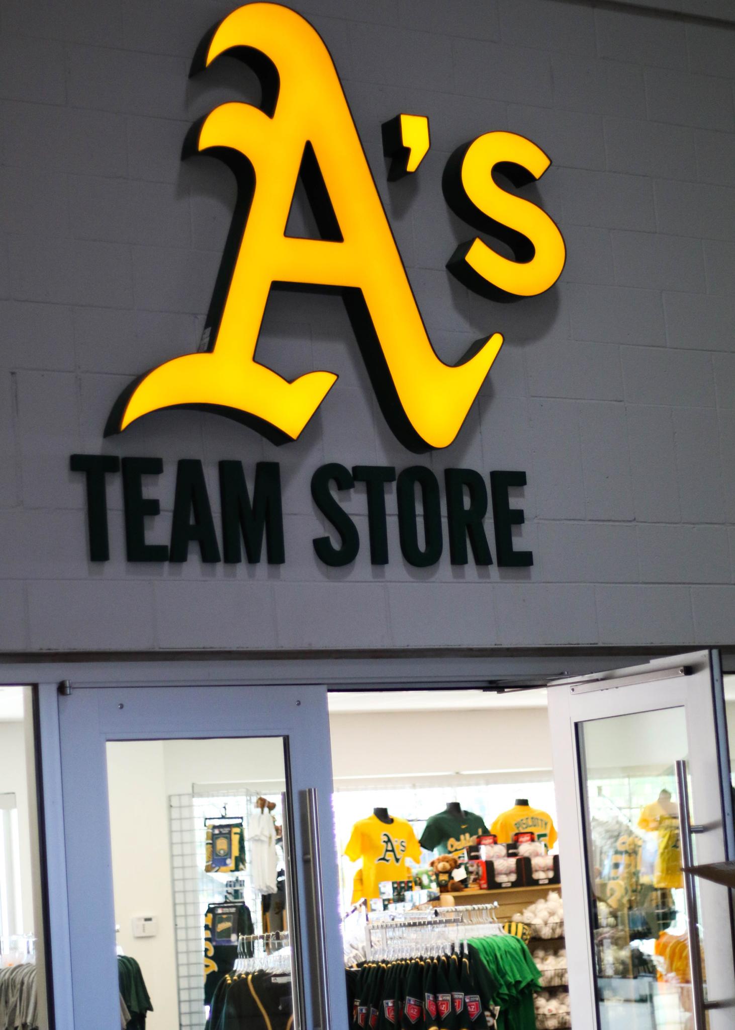 Oakland A's on X: Visiting Hohokam Stadium this spring? Swing by the  Hohokam A's Team Store for #HellaSpring gear.    / X