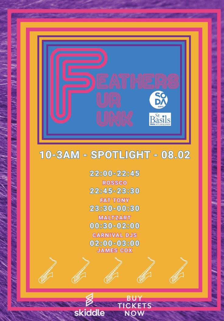 sodaevents_'s tweet photo. SET TIMES FOR TONIGHT, Last entry 12am 🕺🏼🎷 https://t.co/qrewazUSU8
