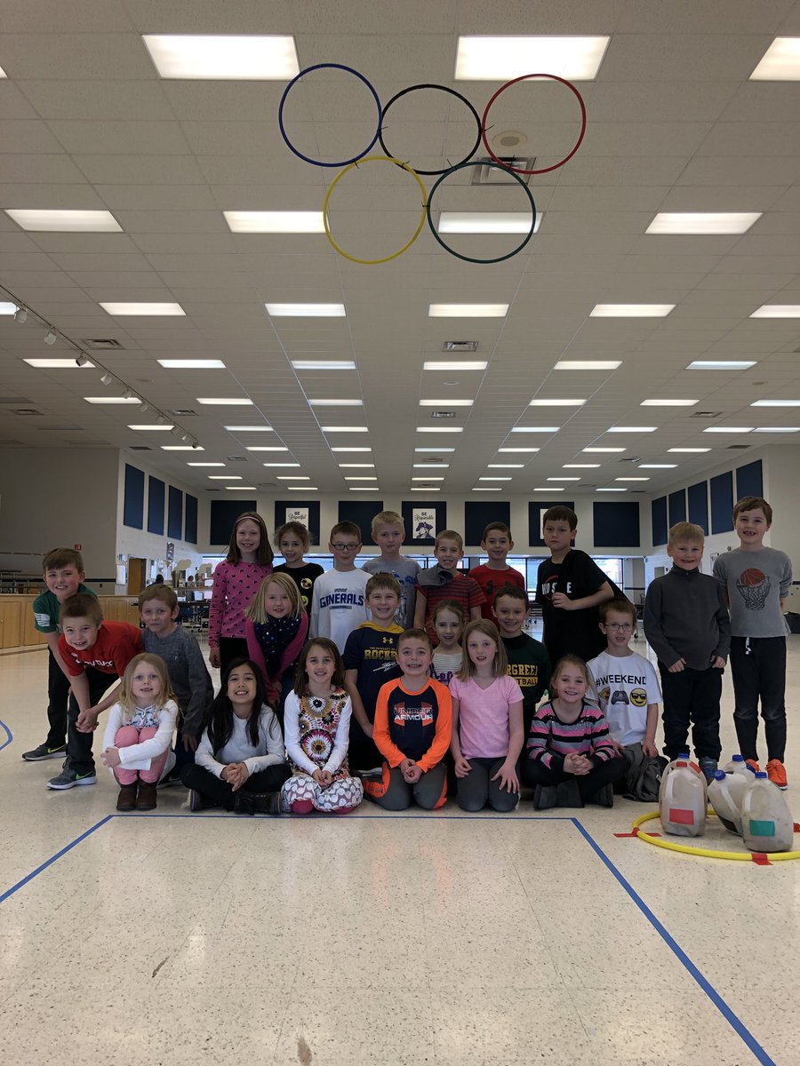 1stBrungard's tweet photo. 1st grade is ready for the #Olympics2018 https://t.co/np7d1mYGgD