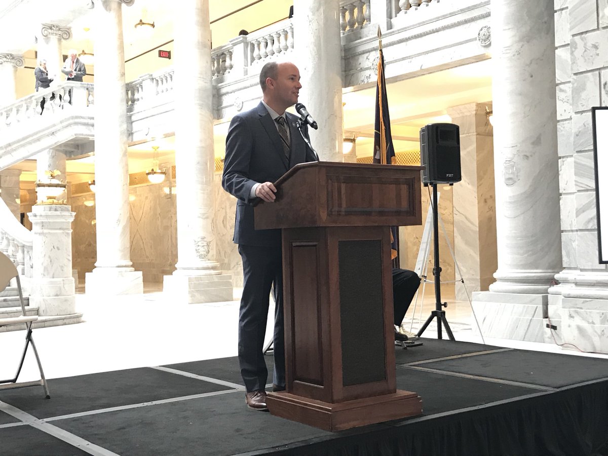 BusinessUtah's tweet photo. Aerospace Day on the Hill: “The aerospace and defense industry is growing and Utah is leading the way.” @SpencerJCox https://t.co/PB3D7hClJH