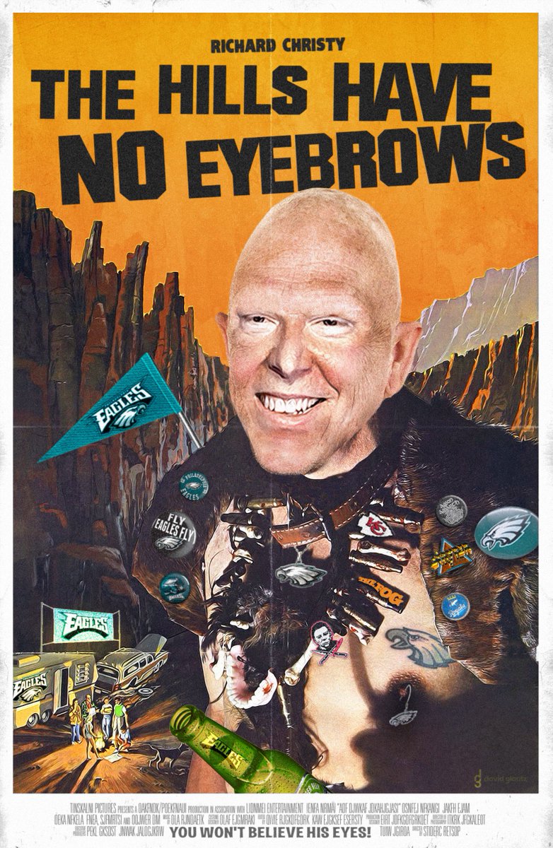 DavidGlantz3's tweet photo. A horror classic that's soon to be your fayyyyyyvorite. @sternshow @cwotd #ShavedEyebrows #Eagles #ItsMyFavorite https://t.co/6wITD1fnd8