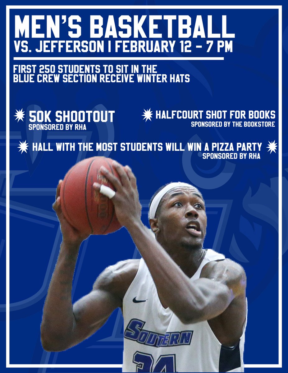 Want to win 50K? Books for a semester? A pizza party? Then come out and cheer on @SCSUtweet men's hoops on Monday night, Feb. 12! <a href="/SCSUBlueCrew/">Blue Crew</a> <a href="/SCSUResLife/">SCSU Residence Life</a>