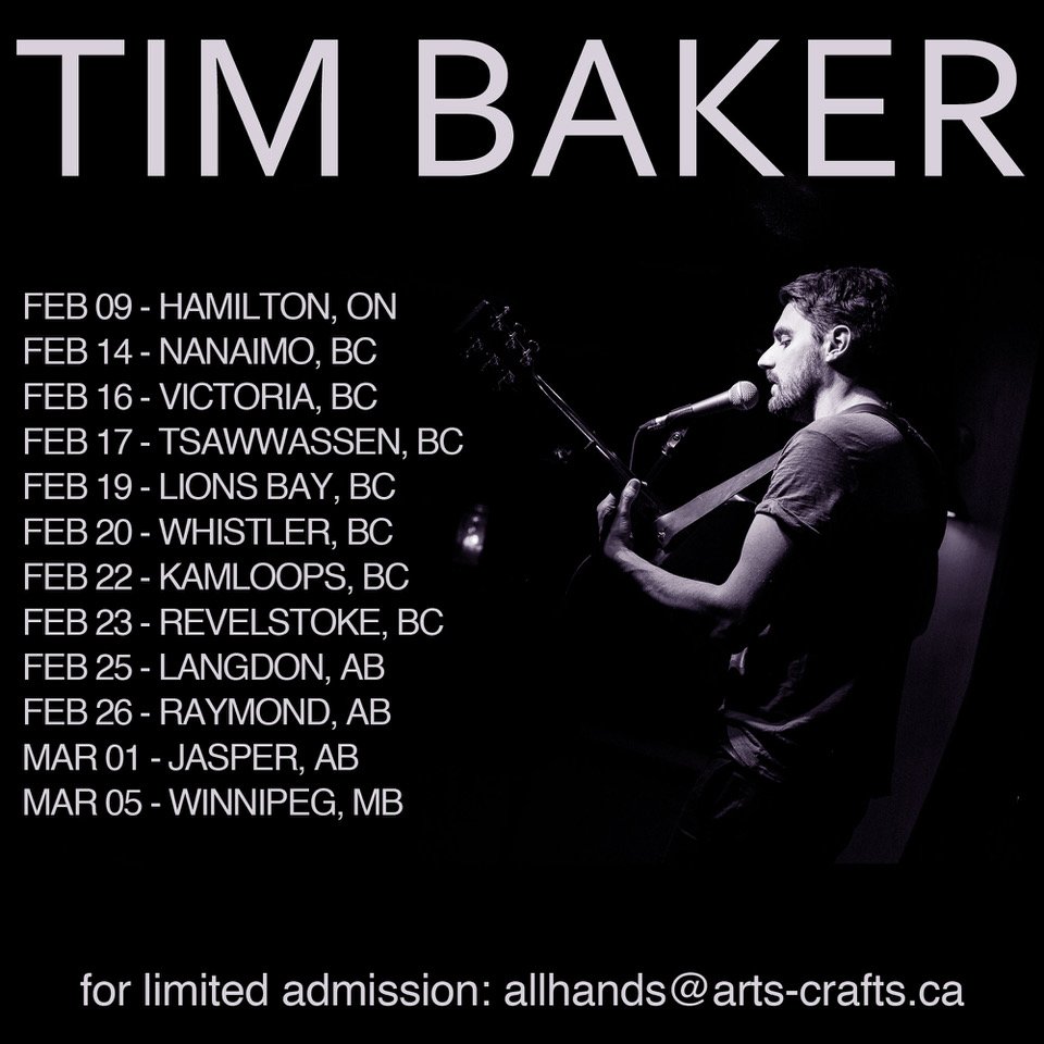 Hey Rosetta! (@heyrosetta) on Twitter photo Tim will be doing a handful of solo shows in homes and studios in Canada in February and March. A small quantity of tickets are available for these shows. Email allhands@arts-crafts.ca for details and availability. More dates will be added. Tim will be doing a handful of solo shows in homes and studios in Canada in February and March. A small quantity of tickets are available for these shows. Email allhands@arts-crafts.ca for details and availability. More dates will be added.