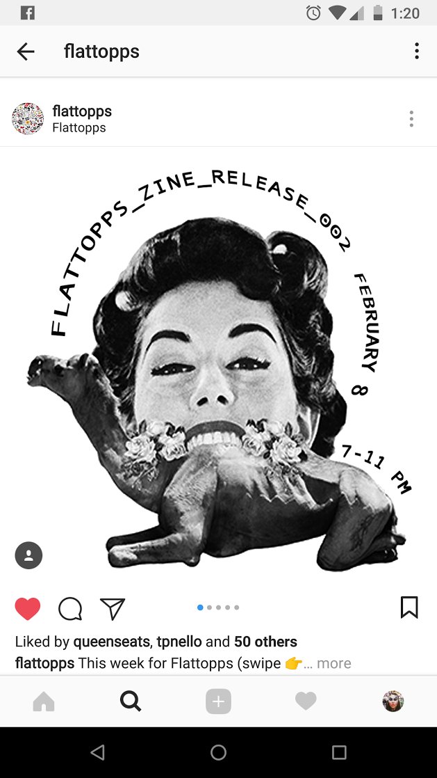 lisacase's tweet photo. Hey Y'all! I was asked to be part of #Flattopps Art Zine! The release is today 7-11 alongside a Pure Moods listening party! Come thru! As they say: #Queensgetthemoney #lisacasecollage https://t.co/Xb4krvgz0U
