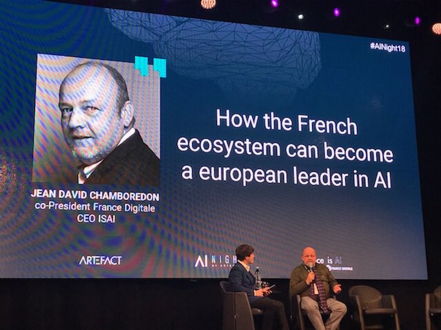 V_Faure_Muntian's tweet photo. Lancement de la Nuit de l’IA #AINight « Comment l’écosystème français peut devenir un leader européen en Intelligence artificielle »  @ArtefactDigital @franceisai @FRdigitale https://t.co/zV0aeoxb9J