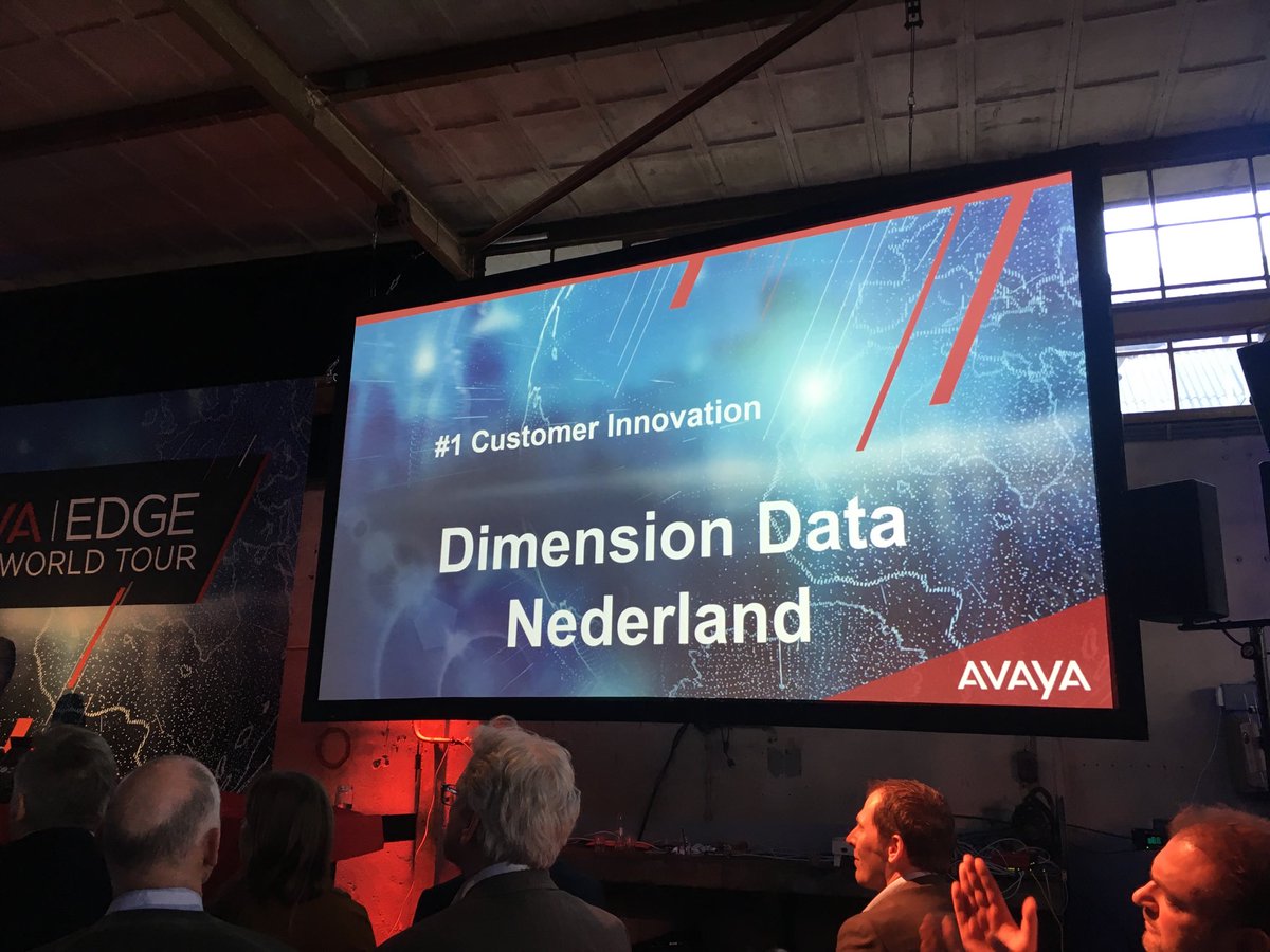 . <a href="/DimensionDataNL/">Dimension Data NL</a> receives Customer Innovation #Award at #avayaedge #avayaedgeworldtour  <a href="/Avaya_NL/">Avaya Nederland</a> <a href="/DimensionData/">DD</a>