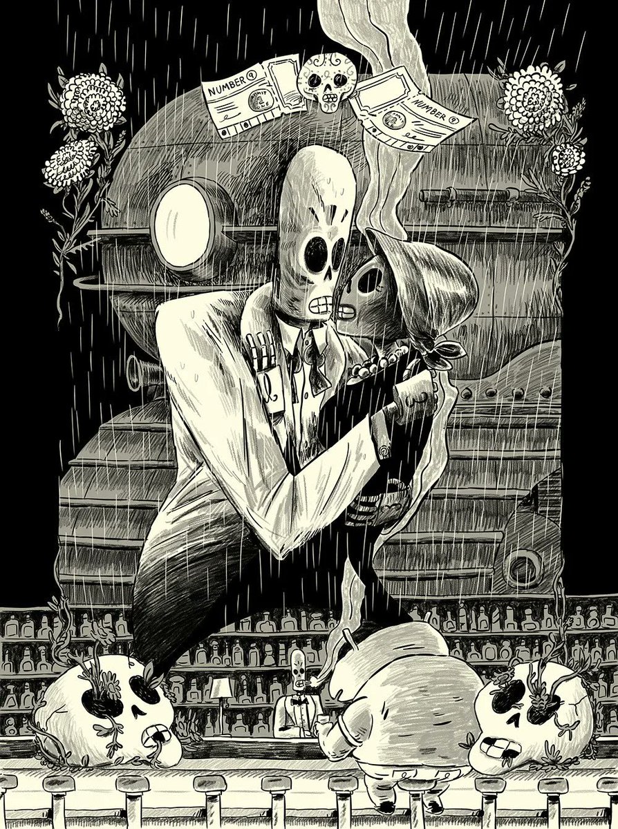 The #FanArt of #GrimFandango ??
"Love and Death"
Artist: @zacgormania
@DoubleFine @TimOfLegend @GregRicey @doubleanna @leepetty @scottlava @MrMooEar @p1xelcoder @LeviRyken @DavidBFox @phrenopolis @mixnmojo @AdventureGamers @RetroGamersClub @RetroGamesColl #Art