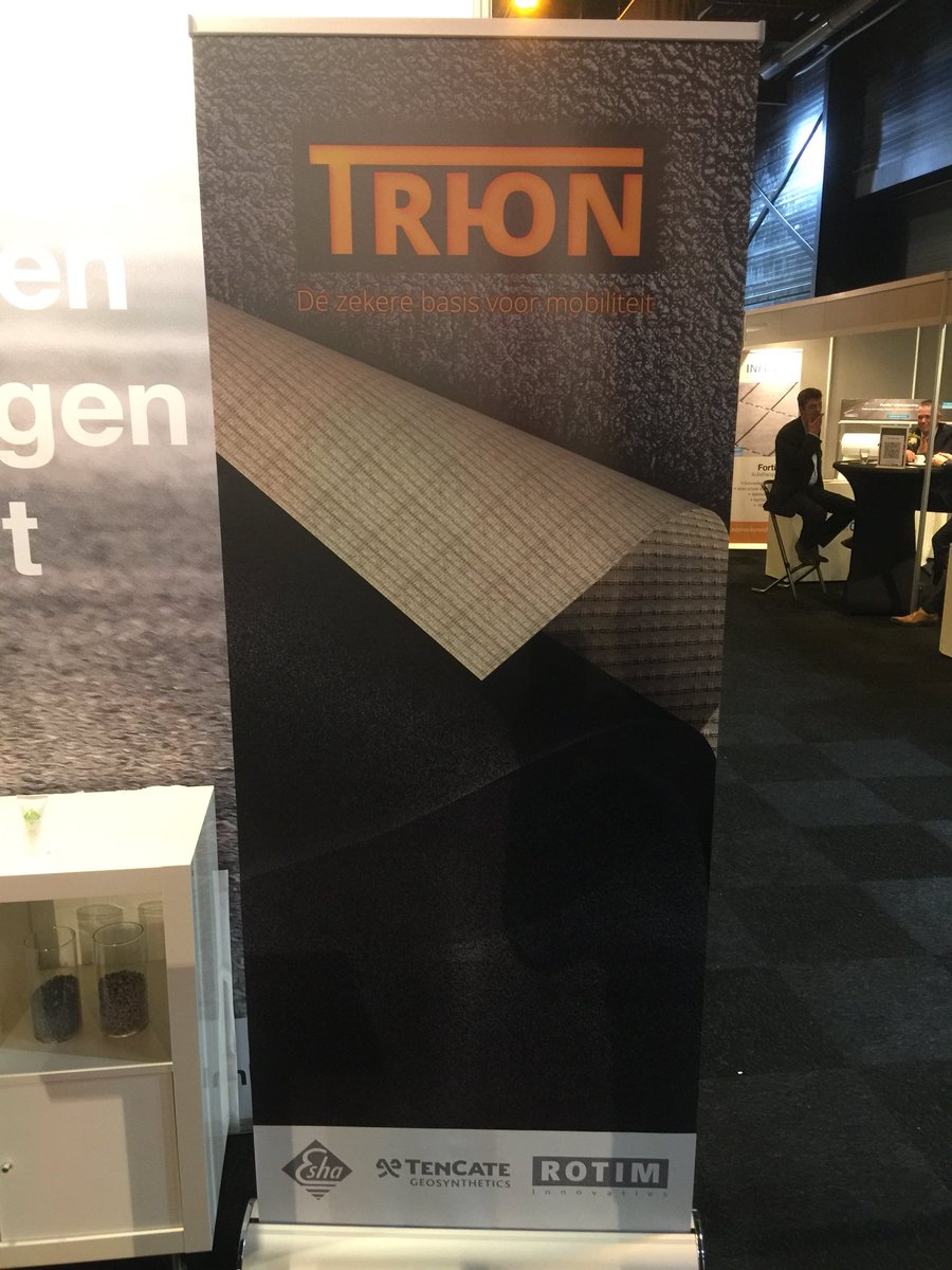 Infrasite's tweet photo. Primeur: @TRI_ON_NL: samenwerking tussen @eshainfrasolutions, @TenCate_Geo_NL en Rotim! Dé zekere basis voor mobiliteit!  #infrarelatiedagen https://t.co/mQyU5dm5sv