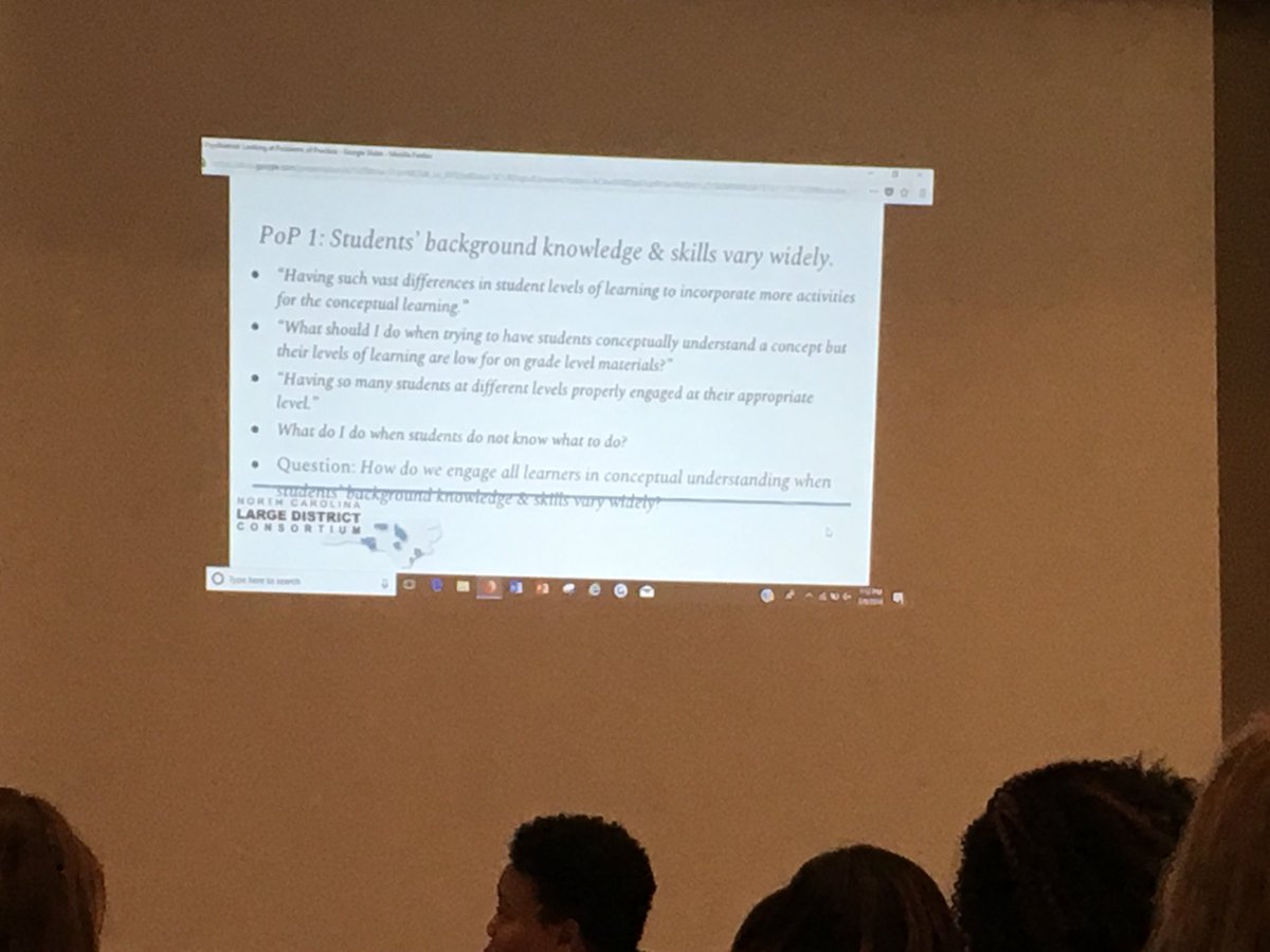 VMSTheMathLady's tweet photo. Engaging w/The Psychiatrist:  Looking at Problems of Practice during Large District Math Collaborative Mid-Year Conference this afternoon. #RTI_EdWork #nclargemath #wsfcsmath https://t.co/FNVC40FCXw