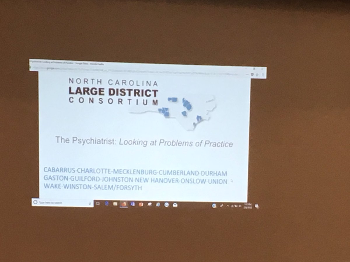 VMSTheMathLady's tweet photo. Engaging w/The Psychiatrist:  Looking at Problems of Practice during Large District Math Collaborative Mid-Year Conference this afternoon. #RTI_EdWork #nclargemath #wsfcsmath https://t.co/FNVC40FCXw