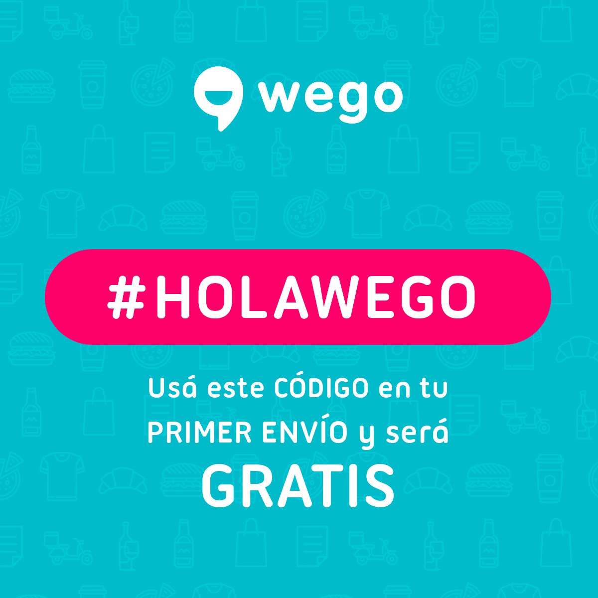 wegoappok's tweet photo. ¡Tu primer envío en #wego es totalmente GRATIS! 😎Usá el código #holawego y no tendrás que abonar el envío de tu pedido  👉Pedí en https://t.co/fNV4BAOoEo Sólo disponible en #rosario #cadeteria #wegoapp #nosotrosvamos https://t.co/ctF6tP1zyV