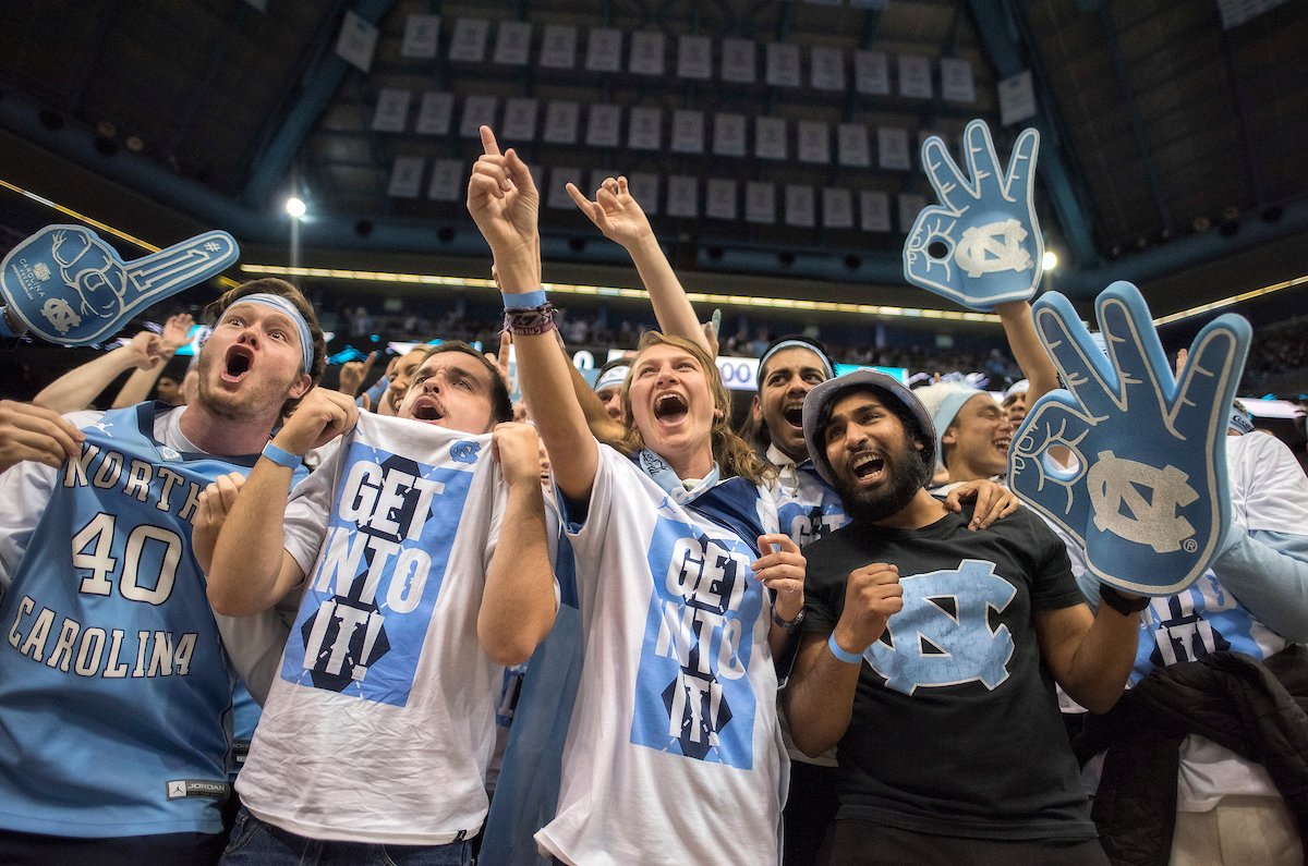 UNC's tweet photo. Get into it. #BeatDuke https://t.co/NuDWekwiT9