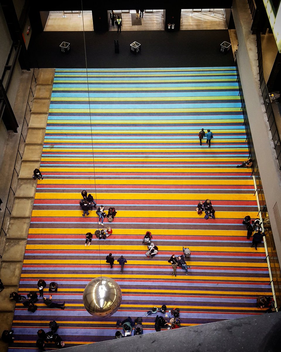 Emma_Shepley's tweet photo. A week off exploring London is a brilliant thing, especially if you live here. @Tate today & lay on the carpet as instructed contemplating the forces at work in our everyday lives. It was tremendous 💛 #onetwothreeswing #superflex https://t.co/M9AlV1TyBU
